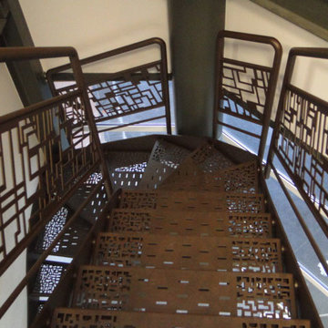 Escalier design en métal
