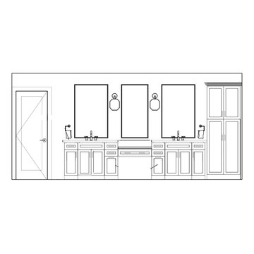 Brookfield, IL | Custom Home Owners Bathroom