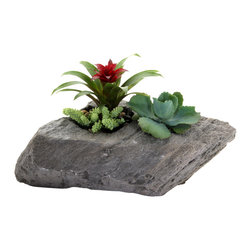 Sierra Artisan&trade; Natural Stone Planters - Products