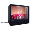 Aspen Electric Fireplace With Heater, Large