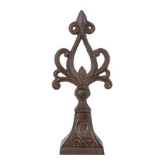 Notre Decorative Finial, Rust Brown