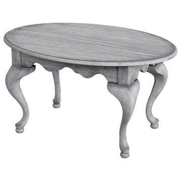 Butler Specialty Company, Grace Oval 4 Legs Coffee Table, Gray