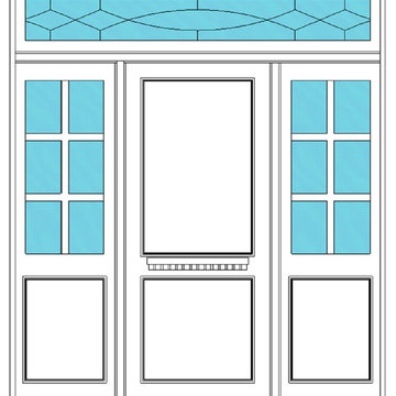 Black and White Entry Door