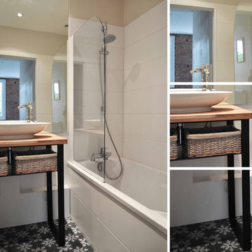 Une salle de bain contemporaine