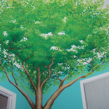 Whimsical Girls Bedroom Tree