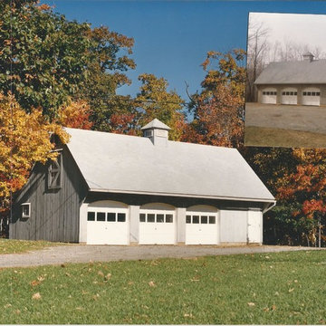 Saltbox Style Pole Barns