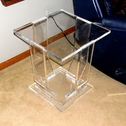 Side table with formed legs - Lucite/Acrylic - Side Tables And End Tables