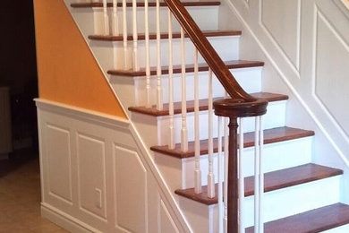 Example of a classic staircase design in New York