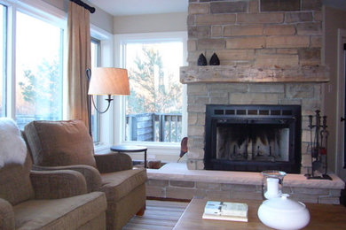 Eclectic family room photo in Toronto