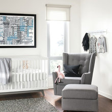 Moda Crib And Colton Swivel Chair By R B Modern Nursery
