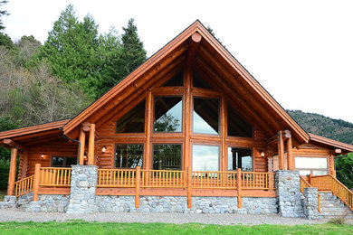 Inspiration for a rustic home design remodel in Other