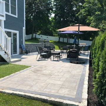 Unilock Beacon Hill NY Blend Patio Installation