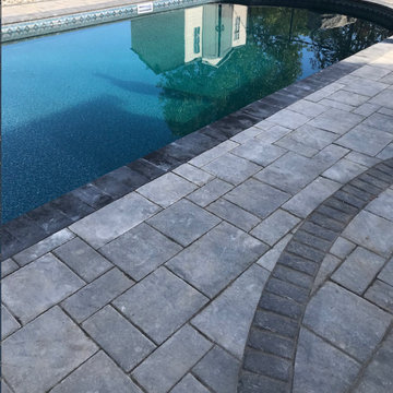 Pool and paving