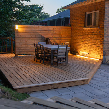 Custom Multi-Level Cedar Deck & Outdoor Living Space