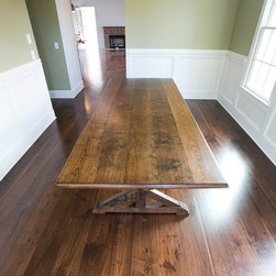 8" Site Finished Character Grade Black Walnut Plank Flooring - Hardwood Flooring
