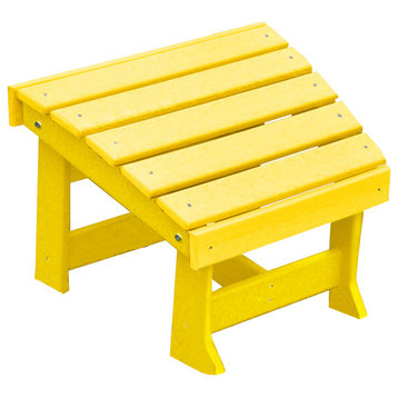 Poly New Hope Footstool, Lemon Yellow