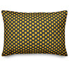 Yellow Pollka Dots Throw Pillow