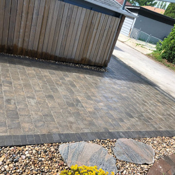 Backyard Patio & Parking Pad Installation - Barkman Roman Pavers