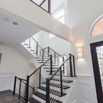 Project #50 | Geometric Staircase with Contrasting Tones