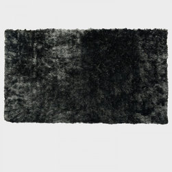 Nora Charcoal Grey Shaggy Area Rug - Rugs