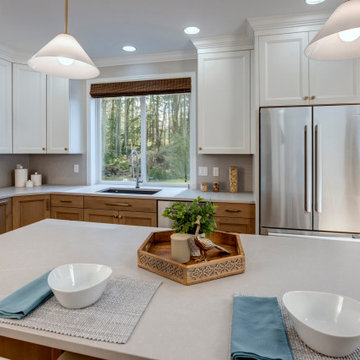 Modern White Kitchen | Redmond WA
