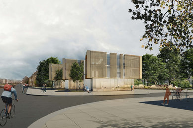 Inspiration for a contemporary house exterior in London.