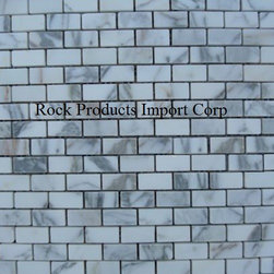 MSPB- 21 MINI BRICK CALACATTA GOLD - Mosaic Tile