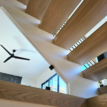 Project #111 | Open-Riser Staircase with Glass Panel Detail