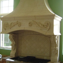 Custom Light Weight Stone Range Hoods - Products