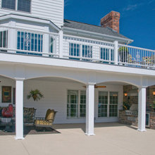 RV Raised Deck Above Patio