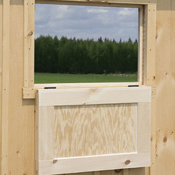 Drop Vent for Horse Barns - Open - Outdoor Structures
