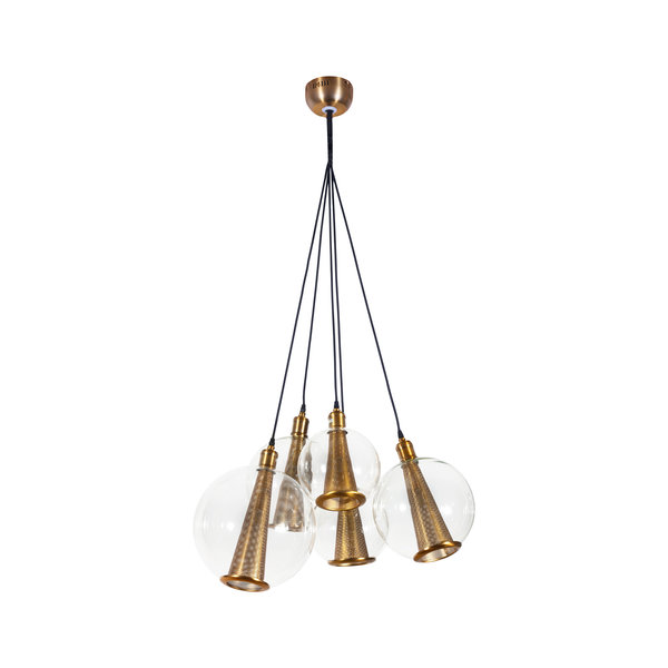 Antique Brass And Glass Globe 5 Light Alessa Chandelier Antique Brass And Glass Globe 5 Light Alessa Chandelier