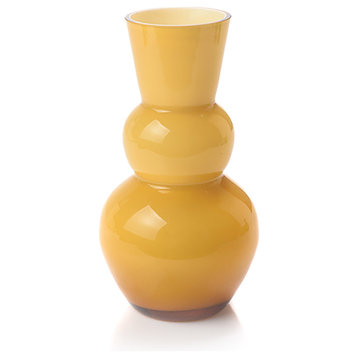 Maestro Genie Vase Set of 3, Amber