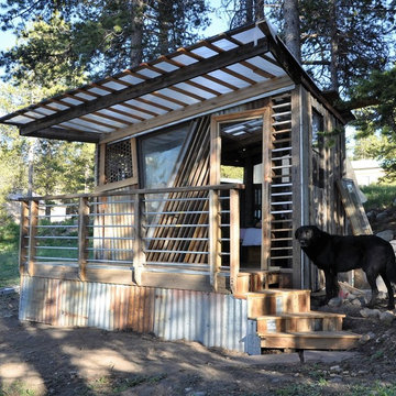 Self Built Tree Fort Recycled Materials