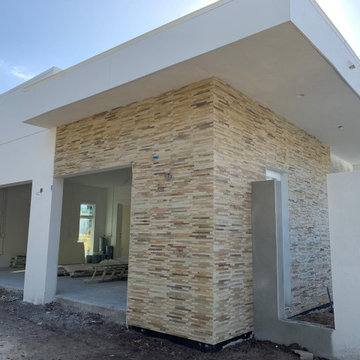Exterior with Fossil Unitek Natural Stone Panels