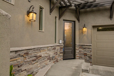 Inspiration for a contemporary exterior home remodel in Other