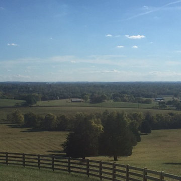Plank Horse Fence Painted Black in Gallatin, TN