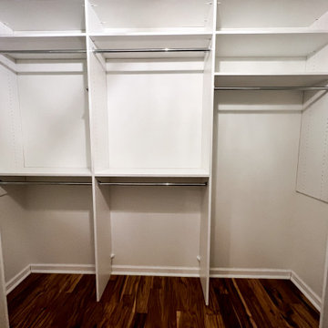 Closet with Slatwall Organizer