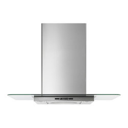 Jenn-Air 30" Glass Collection Wall Mount Canopy Hood, Stainless/blk | JXW5030WS - Range Hoods And Vents