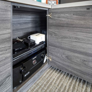 Elm Onyx Home Office/Entertainment Center Display - Campbell Showroom