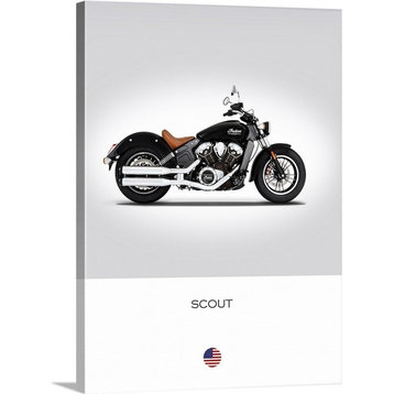 "Indian Scout 2016" Wrapped Canvas Art Print, 18"x24"x1.5"