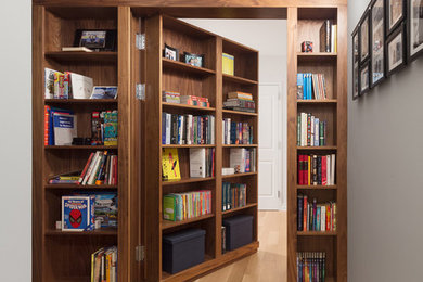 Hallway - contemporary hallway idea in New York