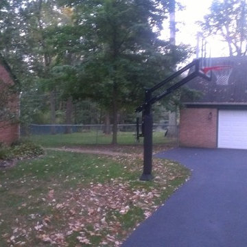 Ryan S's Pro Dunk Gold Basketball System on a 63x21 in Gahanna, OH