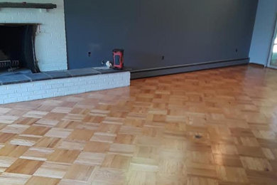 Living room - transitional living room idea in Philadelphia