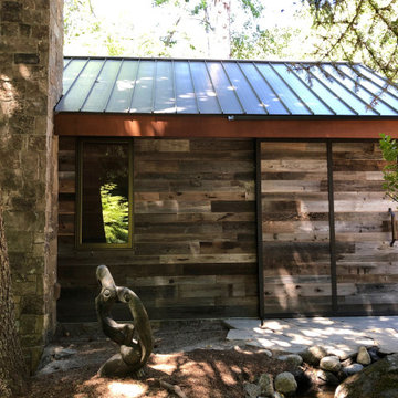 Sliding Exterior Barn Door & Metal Roof - Mill House