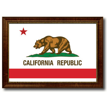 California State Flag Canvas Print, 19"x27"