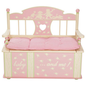 Princess Bench Seat With Storage Transitional Kids Storage