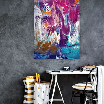 Marbling Art and Blooms for your home