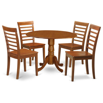 5 Pc Kitchen Table Set -Small Table And 4 Dinette Chairs