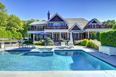Example of a classic exterior home design in New York